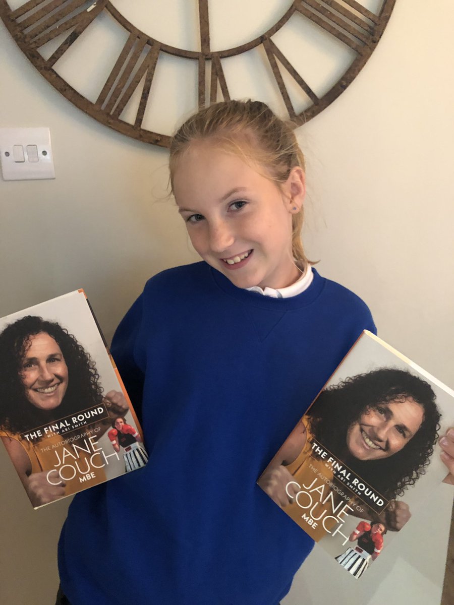 mrssmithy07's tweet photo. The excitement when you get home from school and see @JaneCouchMBE’s book has arrived! @MBAAgents @PitchPublishing https://t.co/UkS0EbuNFr