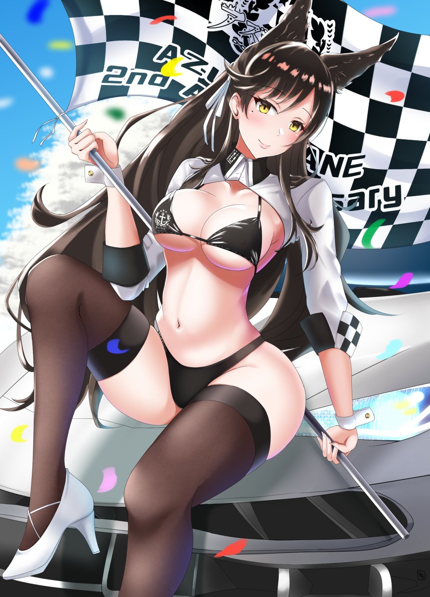 It's time for some amazing and sexy art of Atago's Race Skin that...