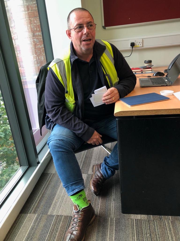 OpsSquad's tweet image. Ops Squad socks taking off at @EasyfairsPACK with @Easyfairs  &amp;amp; @GESGlobal !! 💚🖤