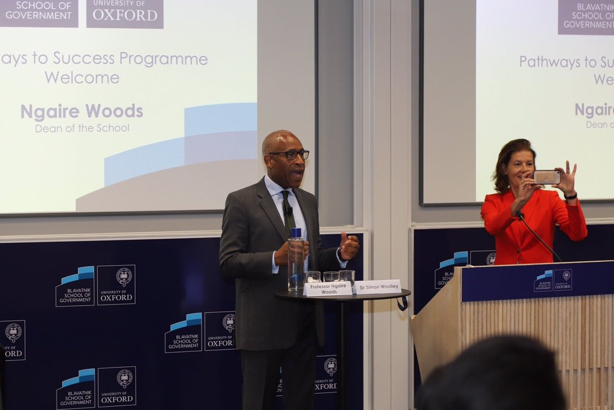 OpBlackVote's tweet photo. @OpBlackVote's Simon Woolley and Dean of Blavatnik School of Government @NgaireWoods give a warm welcome to #OBVPathwaytoSuccess participants this morning.

#OpBlackVote #PowerIsNeverGiven #FutureLeaders #BMEpolitics #BAMEpolitics https://t.co/r9P9zaqERO