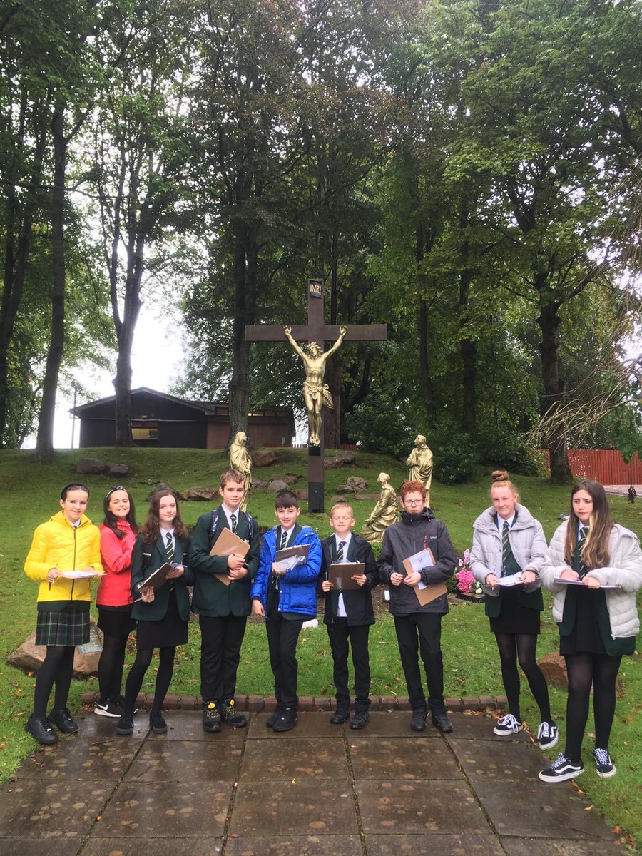 StJOHS's tweet photo. Students from 1A spending their day at the Carfin Grotto.. Day 1 of our S1 RE retreats! 🙏🏻 #developinginfaith https://t.co/nycZsIf5LO