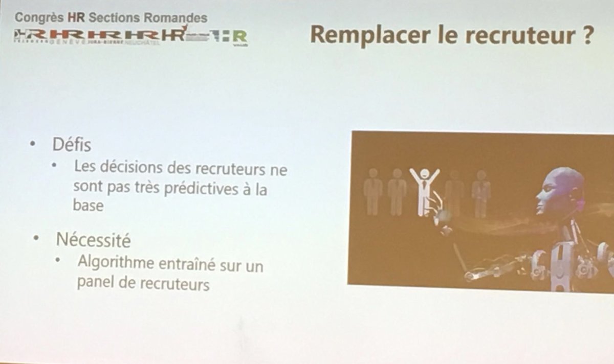 ✅ Atelier IA au congrès HR Suisse Romande : Qu’elle est la qualité des données qui servent à entraîner l’algorithme? #IA #futureofHR #Suisse #RHSuisse19