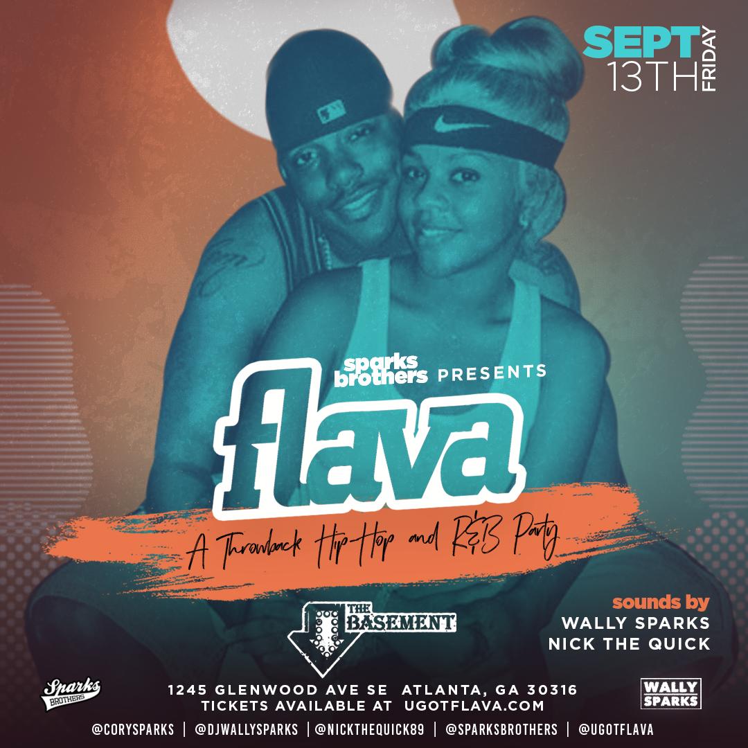 djwallysparks's tweet photo. @ugotflava the best throwback party in the ATL is back this Friday 9/13 at @BASEMENT_EAV!

Start your weekend off right by partying to all of your favorite throwback jams from the 80s, 90s, and 00s!

Tickets on sale now for $12 at https://t.co/rycetSxdDF https://t.co/8QtFu8zjKy