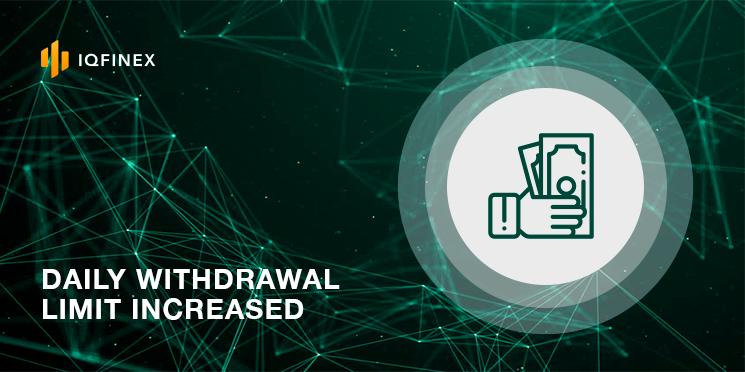 ❗️Dear users, great news for you!!! We have increased the daily withdrawal limits. Now you are able to withdraw up to 40 ETH each day! To know more - iqfinex.com/en/news

#IQFinex #cryptocurrency #Exchange #news #withdraw