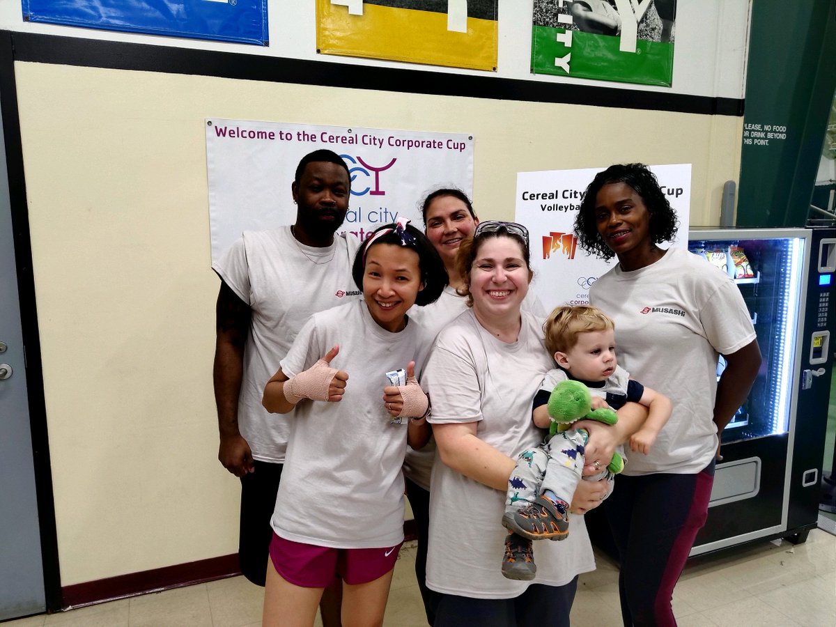 Musashi_MAPMI's tweet photo. Congrats  our Corporate Cup Volleyball team! While you didn't place amongst the finalists, you clearly had the MOST fun out of any team there! (P.S. next year maybe we'll get the stuffed dinosaur to pull his weight on the team). https://t.co/WpzGtwxXX7