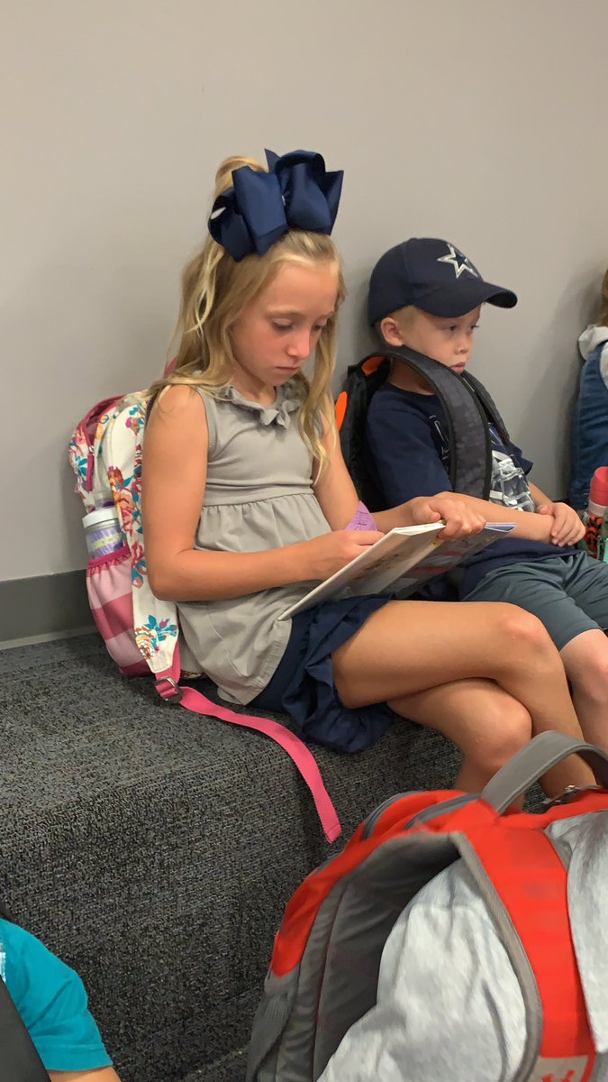 This sweet girl makes my heart smile!!!  Reading in the pit waiting for morning meeting! #BeActon <a href="/ActonElementary/">Acton Elementary</a>