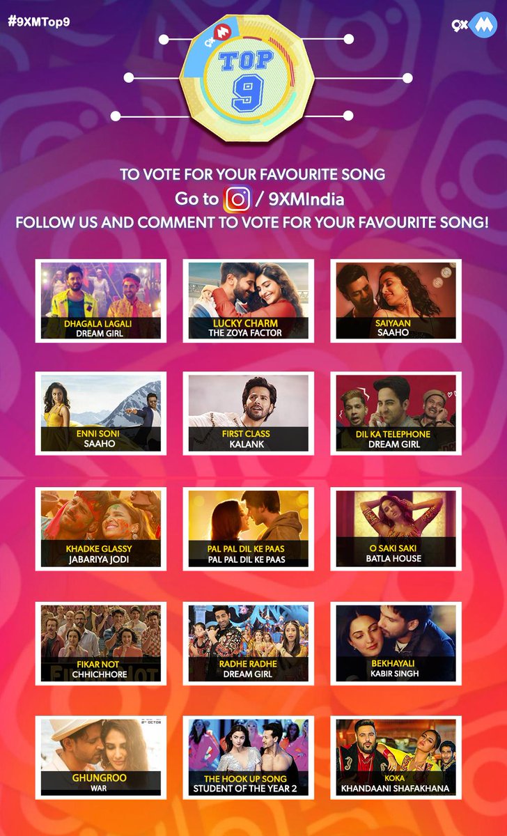 9xmHaqSe's tweet photo. It's time to select your 9XM Top 9. Follow us on #Instagram and comment to vote for your favorite song using #9XMTop9!

Click to comment: https://t.co/EOBgfSOzgJ https://t.co/fhjICEGhYx