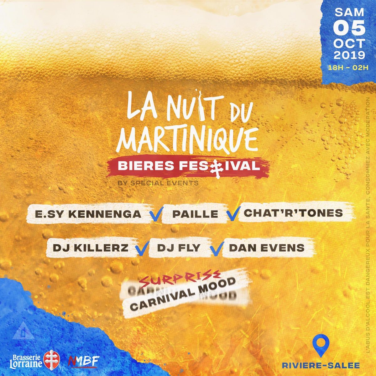 ClekaStephane's tweet photo. 🍺1ère édition La Nuit Du Martinique Bières Festival 🍻Caribbean Oktoberfest
🗓 05 Octobre 2019
📍Sud de la Martinique 🌓
Caribbean and Rock 🤘 Street-Food
Lien bizouk : https://t.co/ixzByAs0qO https://t.co/tmfDYi5uOV