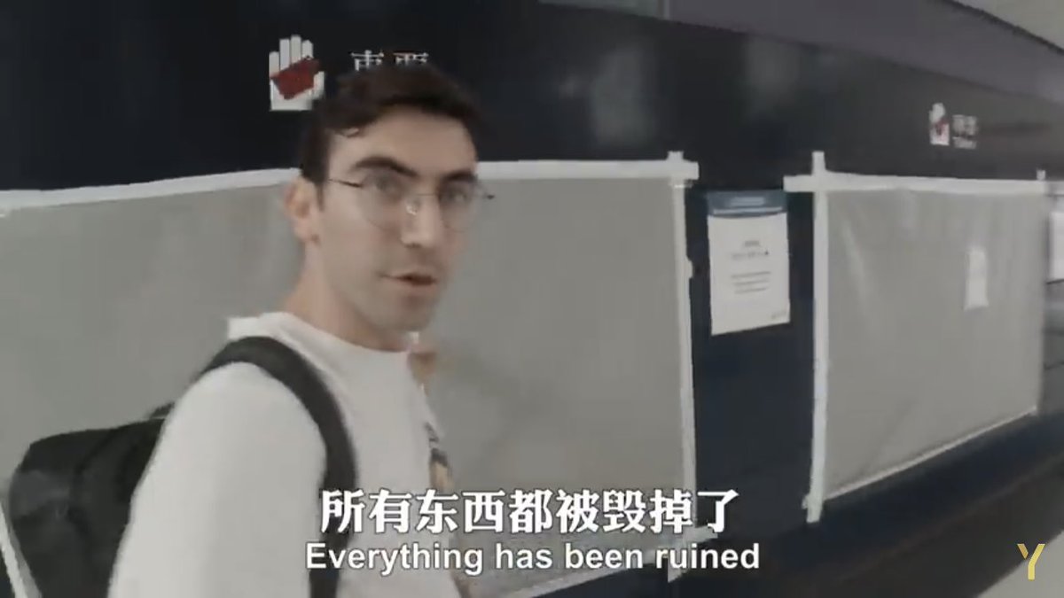 Zero mention of an extradition treaty. Or police brutality. Lots of ruined objects in the airport and subway station.