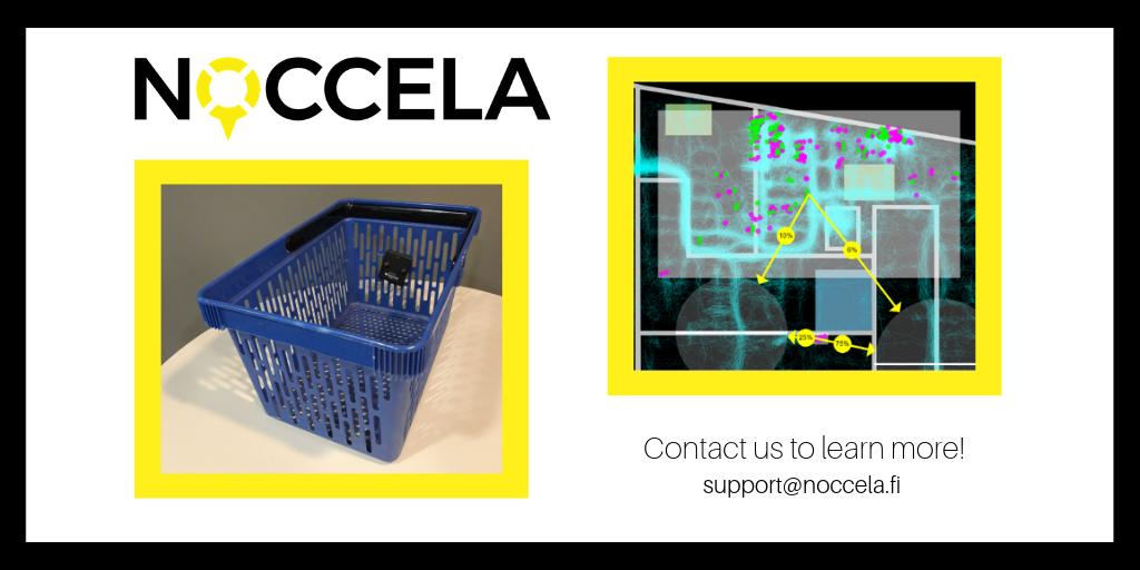 noccela's tweet photo. Attached with a #Noccela Tag, this is much more than just a theft protected shopping basket! With the tag, you will be able to gather real-time data of your customers’ movements in the store and much more. This can help for example with placing the products. #Retail #CX #Data https://t.co/xWk2jHJeYP