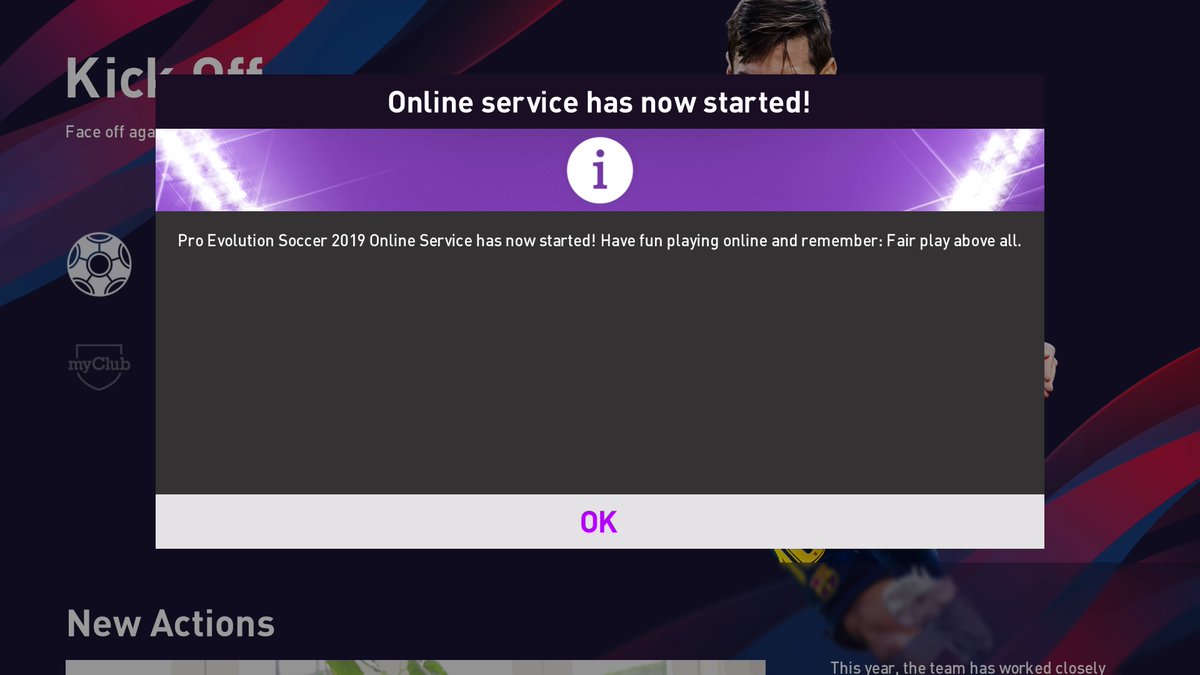 eFootballnesia's tweet photo. #eFootballPE2020 Online Service has now started! #PS4 #Reg3 #Asia https://t.co/3ySJz7OnAL