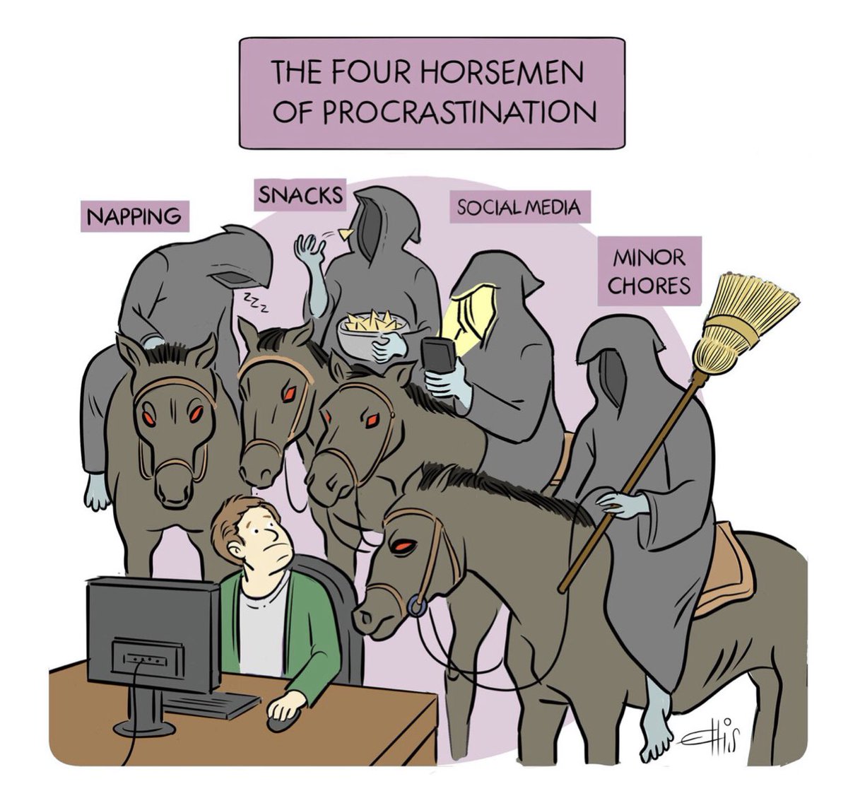 EllisRosen's tweet image. Today’s daily cartoon for @WIRED 🐴🐴🐴🐴