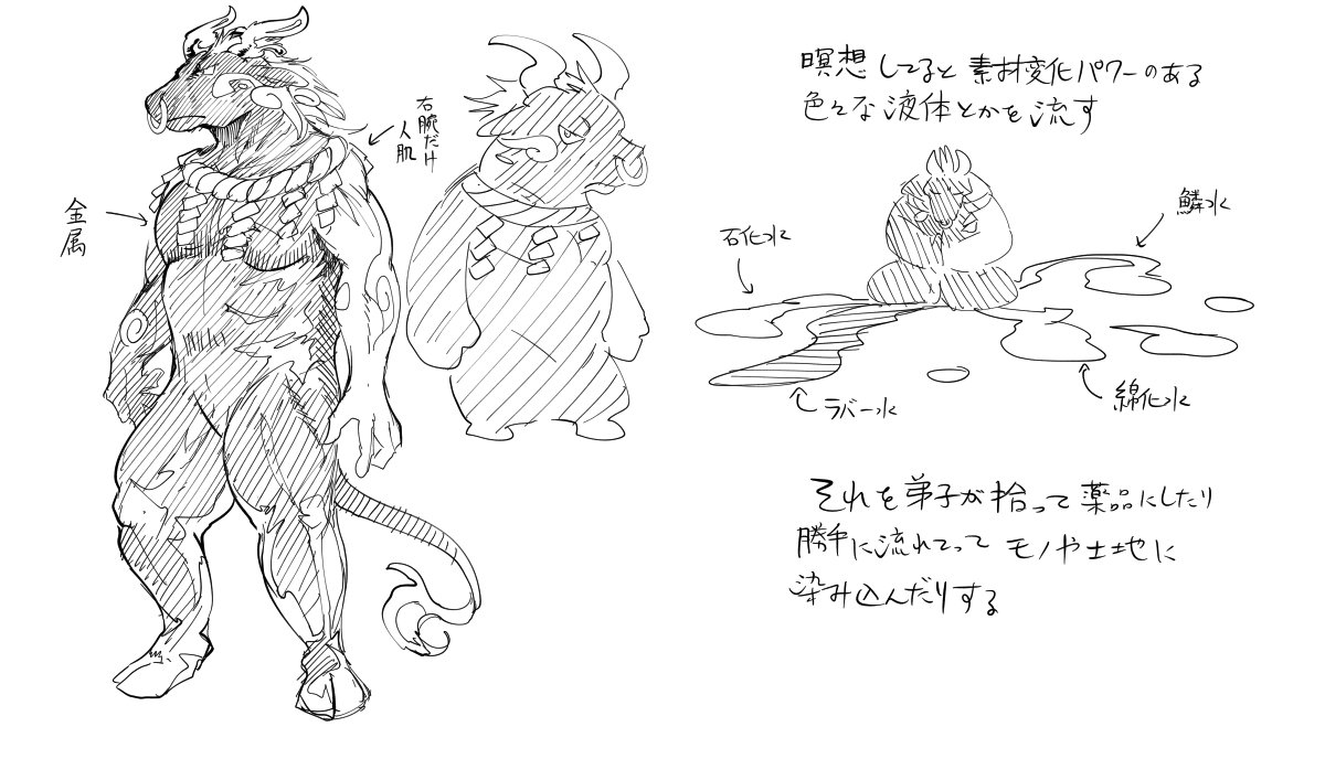 雪降らnojo らくがき 素材変化の精霊 仮