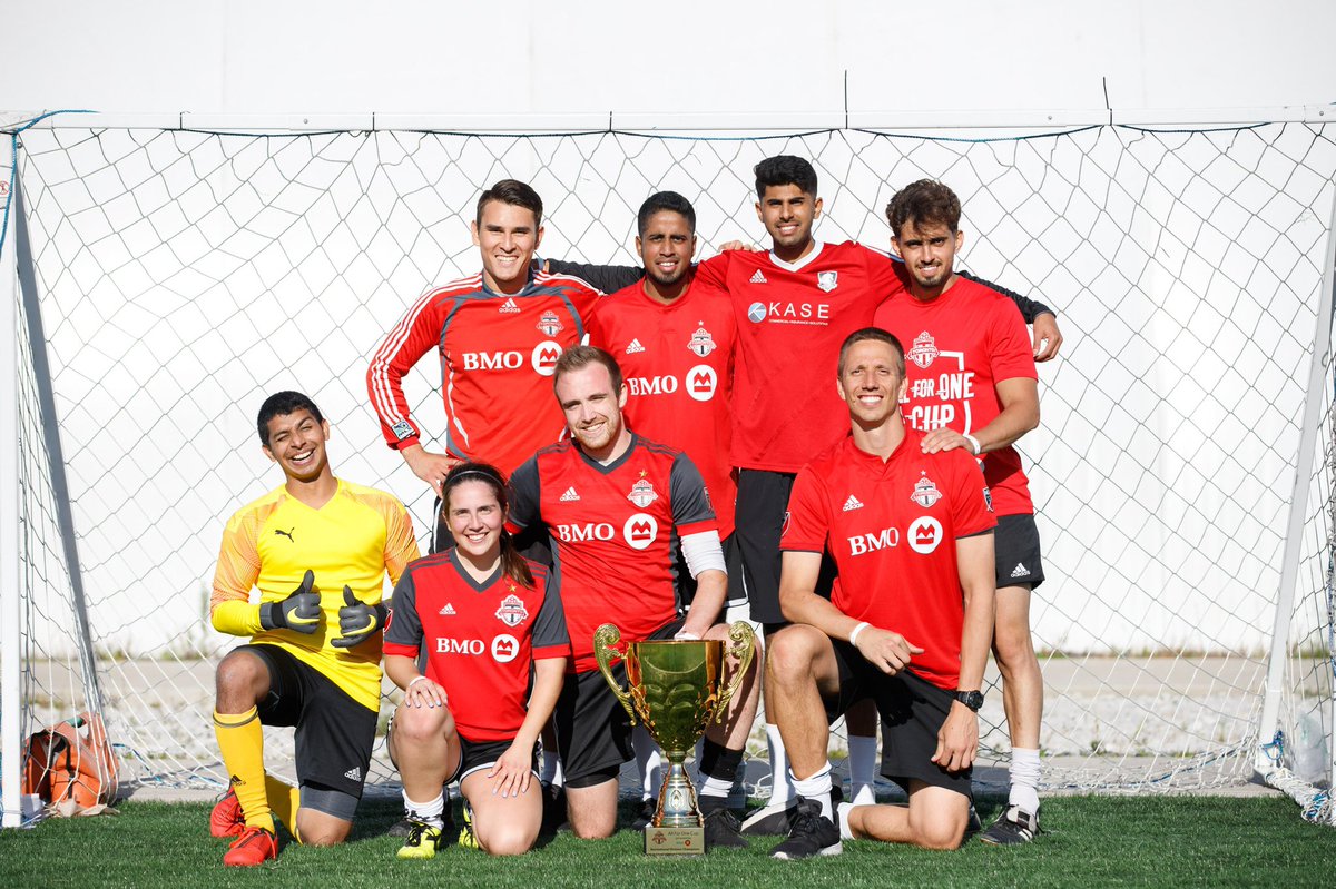 MLSEFoundation's tweet photo. Congratulations to Titan Security and Monstars FC on going undefeated on their way to being crowned #AllForOneCup champions in the respective competitive and recreational divisions! π
We look forward to you defending the title next year! π
#ChangeTheGame | #TFCLive https://t.co/3nXlPn6pZI