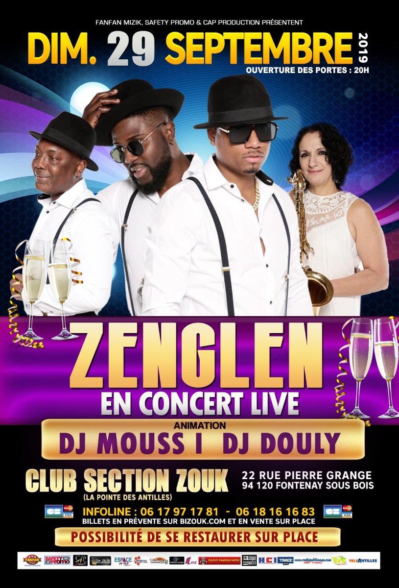 safety_promo's tweet photo. Le groupe Zenglen, qui a choisi Paris pour célébrer ses 30 ans d’existence !!!
#fanfanmizik #safetypromo #capproduction Pote bel fête 🎈 Pou Nou siw en 🇫🇷 vini fête ak Jazz ou 👌 #sekonnfèkifè #sekapabkifè #zenglen #france #paris #konpa @zenglenofficial @fanfanmizik #acp https://t.co/lVQUsG2S6h