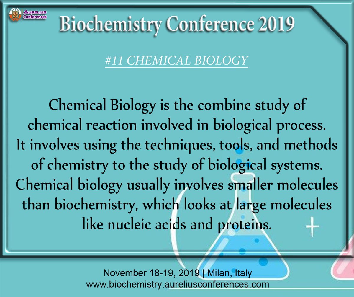 Biochemistryco2's tweet photo. Check out the Tracks we are having in the Biochemistry Conference  2019.
Selected the most Trendy topics for you.
To be a part of this International Event.
https://t.co/fLUAUr8My6
#biochemistry #conference #biotechnology #biosimilars https://t.co/93PhsSTu7n