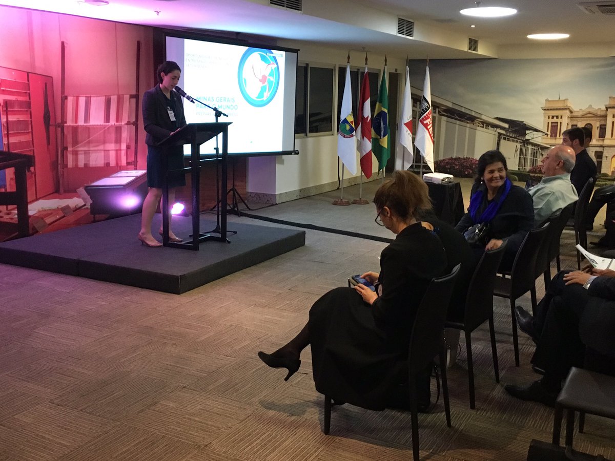 RaquelTrade's tweet photo. #CanadaExposibram - A pleasure to welcome participants w/ my @TCS_SDC colleagues @Monica_McD_SP + @SHEDANTAS at the opening of the B2B Sessions at @SistemaFIEMG and facilitate the introduction of #Canadian solutions in #digitaltransformation and #cleantech for #mining in [BRA] https://t.co/tZdKlwXn18