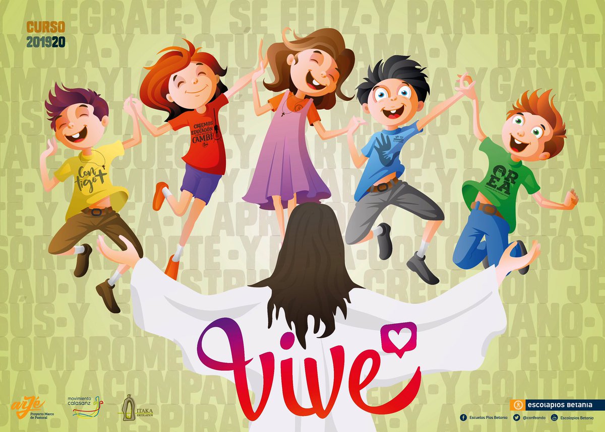 EEPPTenerife's tweet photo. Que este curso esté lleno de momentos de vida, de encuentros, de tiempos compartidos... Únete a nuestro lema y... ¡Vive! 
#vive #vivecalasanz #escuelaspíastenerife #escolapiosbetania #empiezaelcole #vueltaalcole #otraeducacionesposible #elcolemola #elcastillomola https://t.co/jyWhPPBcpU