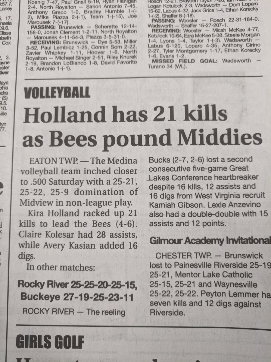 Way to go @kirakayana <a href="/averyk214/">Avery</a> and <a href="/ClaireKolesar/">claire kolesar</a> ! 🏐💪🏐💪