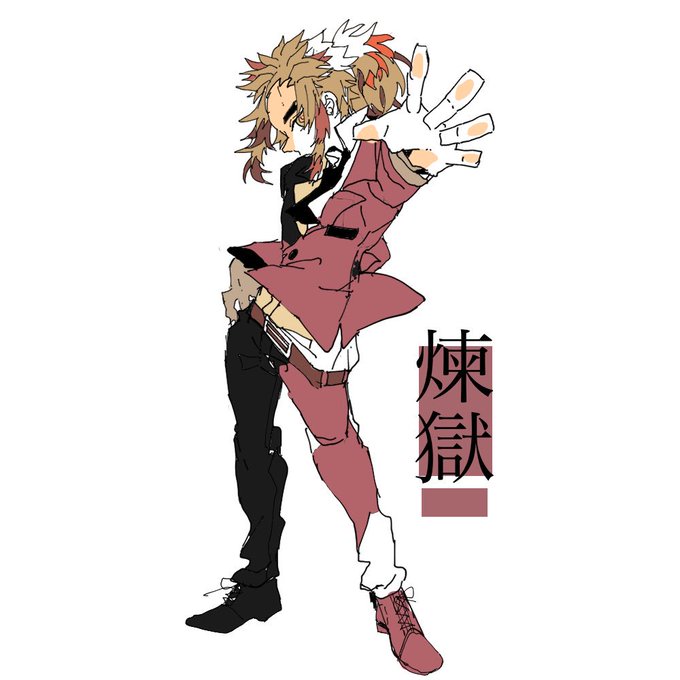 スーツも着こなす煉獄杏寿郎のtwitterイラスト検索結果 古い順