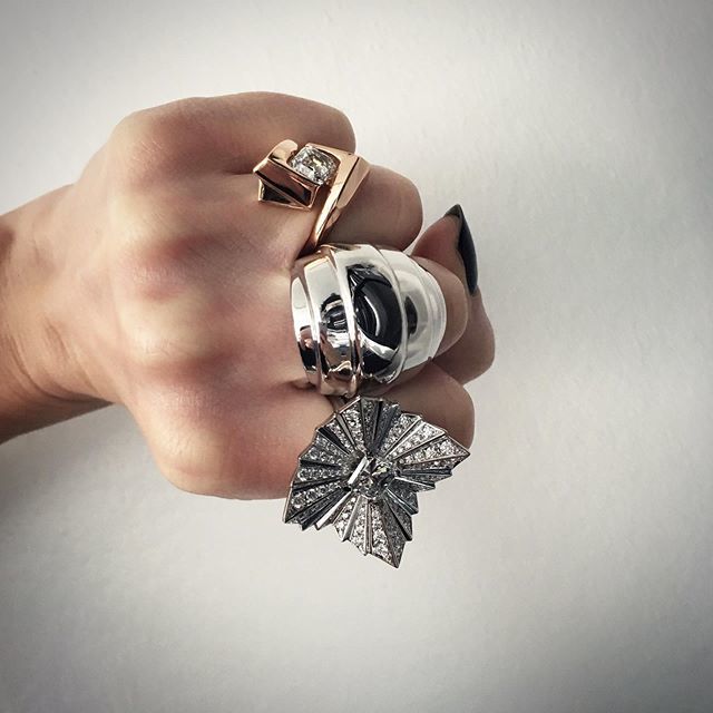 Fistful of diamonds. HM. #DiamondsCanBeCoolToo #NotJustAGirlsBestFriend #BigFuckOffRings #SizeDoesMatter #LimitedEdition #OneOfAKind