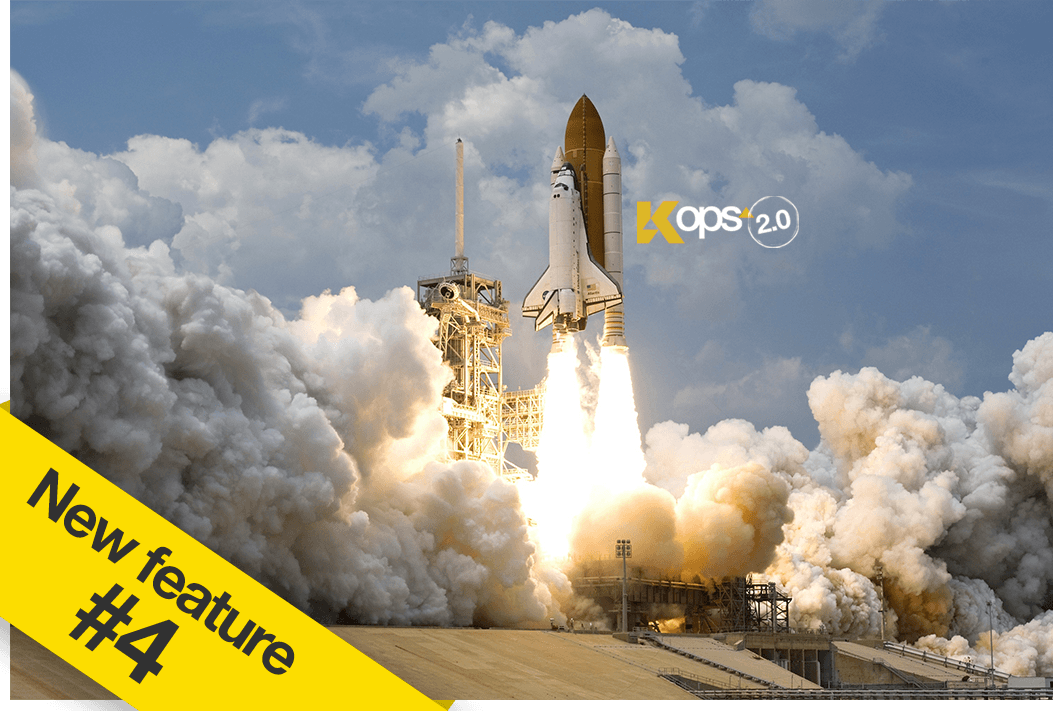 At the 4th position on our K-Ops Tracking Top 5 new features 🏆  isn’t a feature. It’s a fact. K-Ops 2.0 runs about 7 times faster than previous versions. You truly have to try it to believe it! 🚀