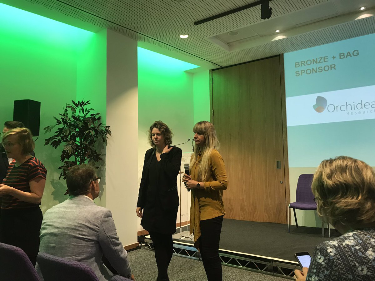 Our @HaystackInt colleague <a href="/HGoddyn/">Hannelore Goddyn</a> getting ready to take the stage <a href="/ESOMAR/">ESOMAR</a> congress 2019