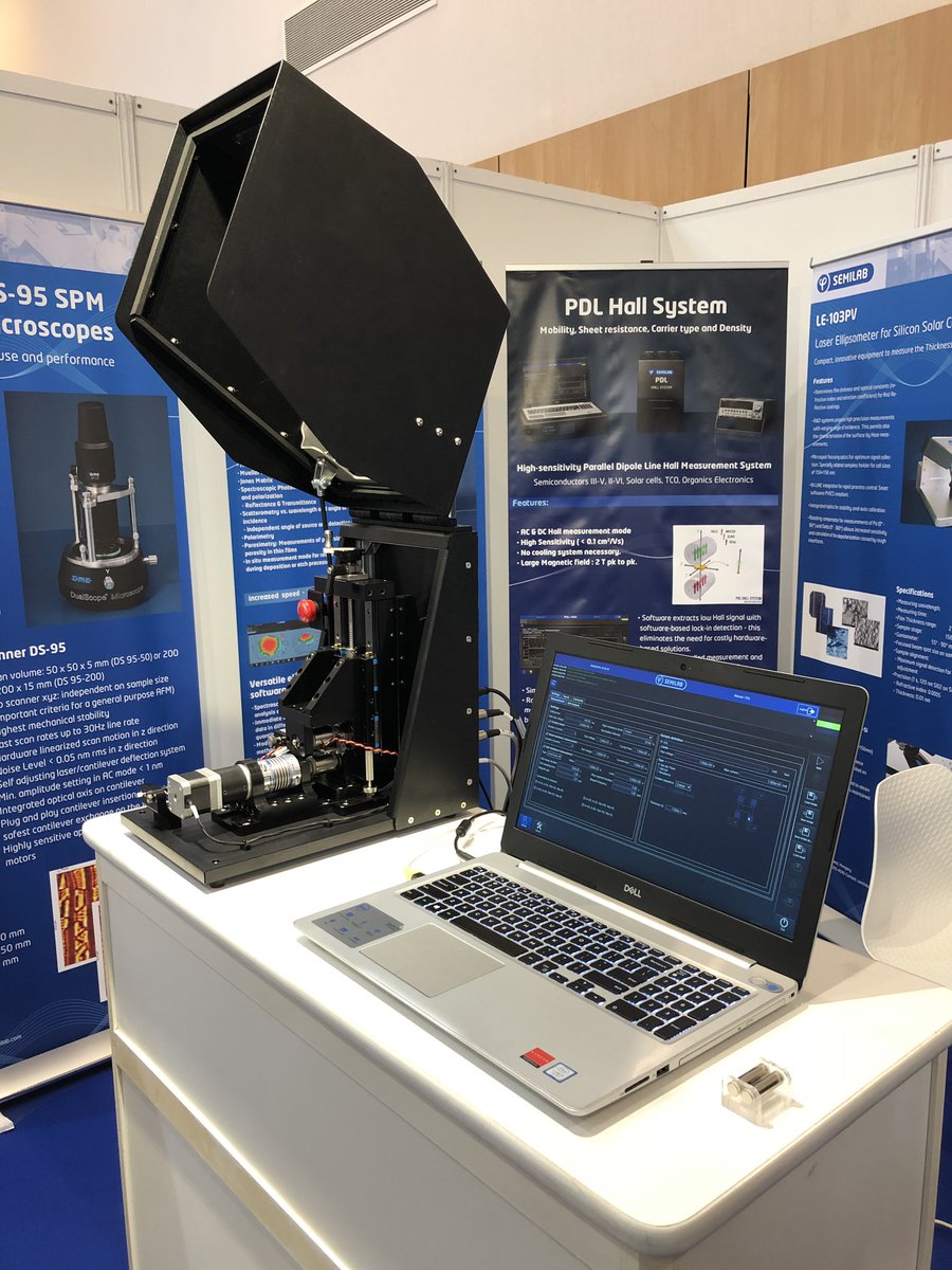 Our PDL Hall system installed and operational on our booth E11 in #EUPVSEC . Come to visit us !