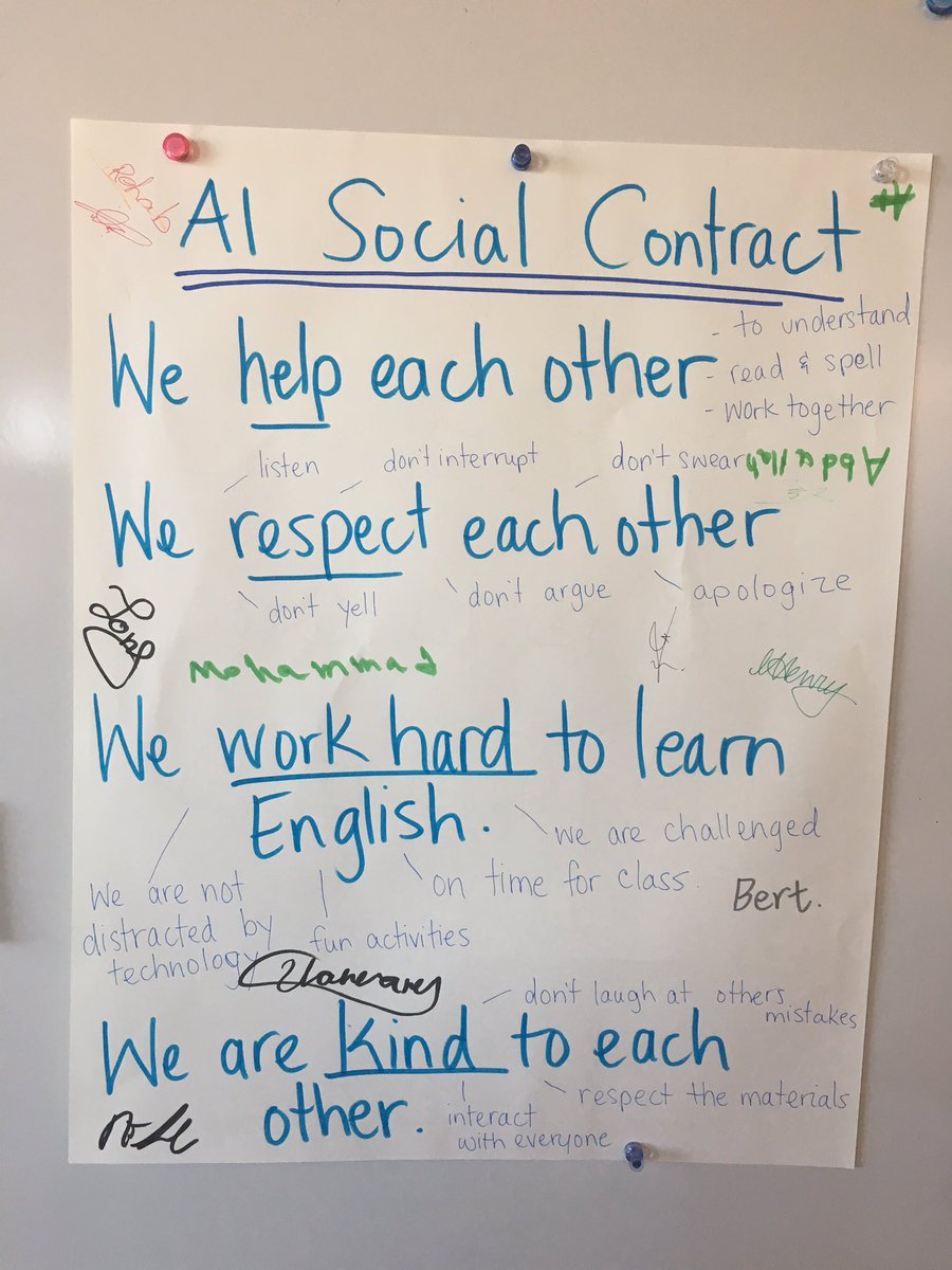 shenry555's tweet photo. Established our social contract with EAL beginners today! A great way to start the year! @MsSalvac #asdwlimelight #leohayes #esl https://t.co/y6PQ0TcPiv