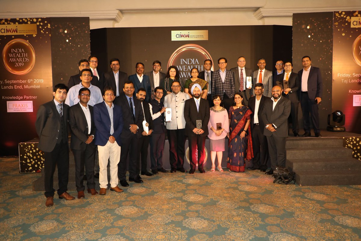 legacyfinvest's tweet photo. Winning teams & individuals at the India Wealth Awards 2019.
@LegacyGlobalWe1 @IIFLWEALTH @KotakBankLtd @KarvyWealth @Edelweissonline @cyrilamarchand @alphacapital @dspmf @hdfcmf @ASK_WM #Amicorp #ClientAssociates #Orbis @scientcapital #AcuitasCapital @exqualifi @EconomicTimes https://t.co/YSsV5zBqGn
