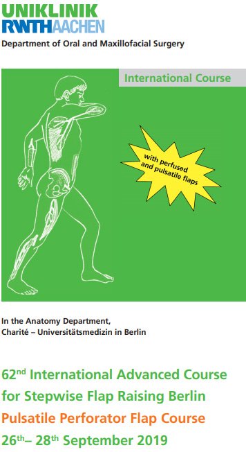 eacmfs_org's tweet photo. 62nd International Advanced Course for Stepwise Flap Raising Berlin, Pulsatile Perforator Flap Course, 26 - 28 September 2019, Berlin, Germany https://t.co/beIe1nN6UA https://t.co/pIM9xz2n1n