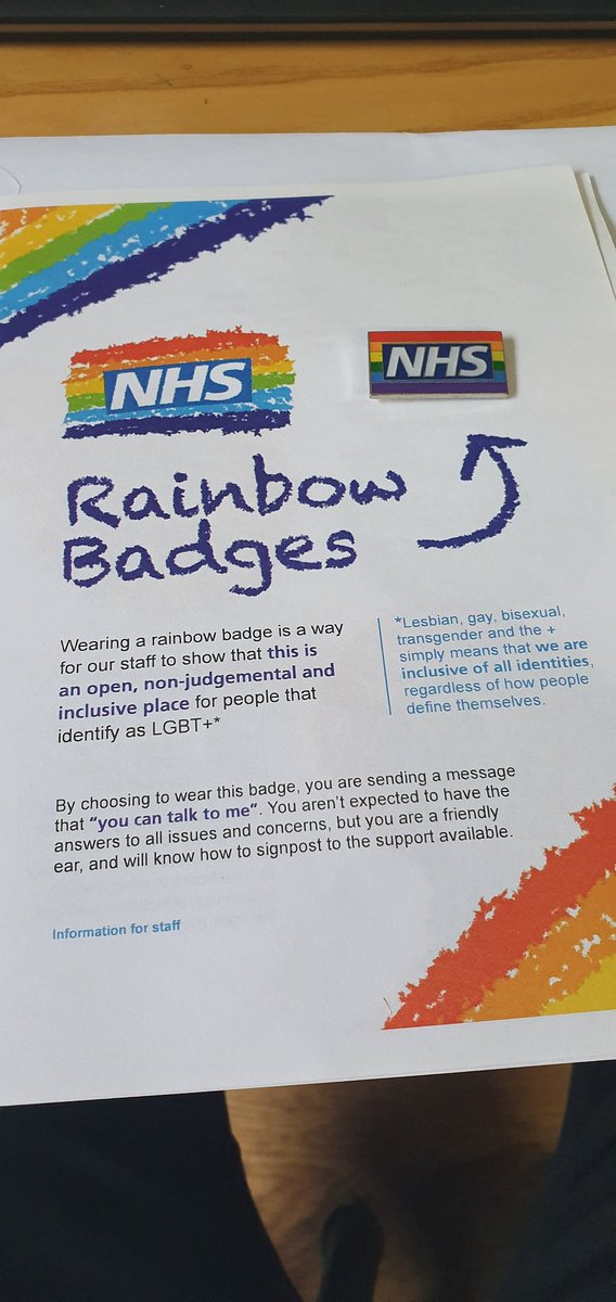 BigRadTom's tweet photo. Always nice receiving post at work ππΊππΊ #NHSRainbowBadge #EqualityAlly @SCoREqualise @SCoRMembers @NorthWestSoR @LancsHospitals https://t.co/qRc2zb7Thw