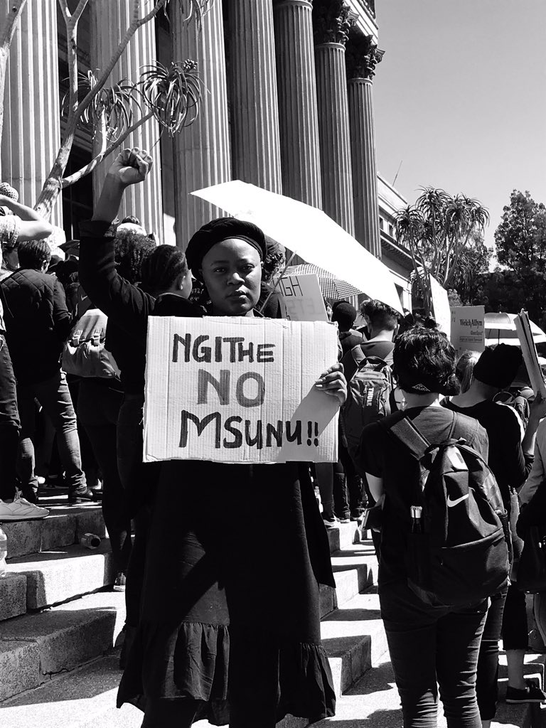 MissMadiba's tweet photo. I said NO msunu!!!
No means NO njandin! ✊🏿

#NoMeansNo
#AmINext
#AmINextProtest #WitsAmINext #EnoughIsEnough #SAShutdown https://t.co/2YpE6wKrE4