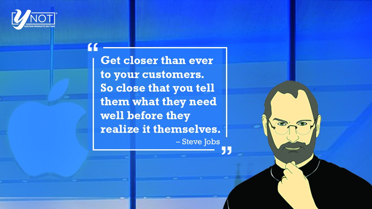 YNotDesignMfg's tweet image. Get closer than ever to your customers. So close that you tell them what they need well before they realize it themselves. – Steve Jobs

#MondayMorning #MondayMotivation #UnderstandingCustomer #CustomerService #Loyalty #Love #Respect #CustomerFirst
