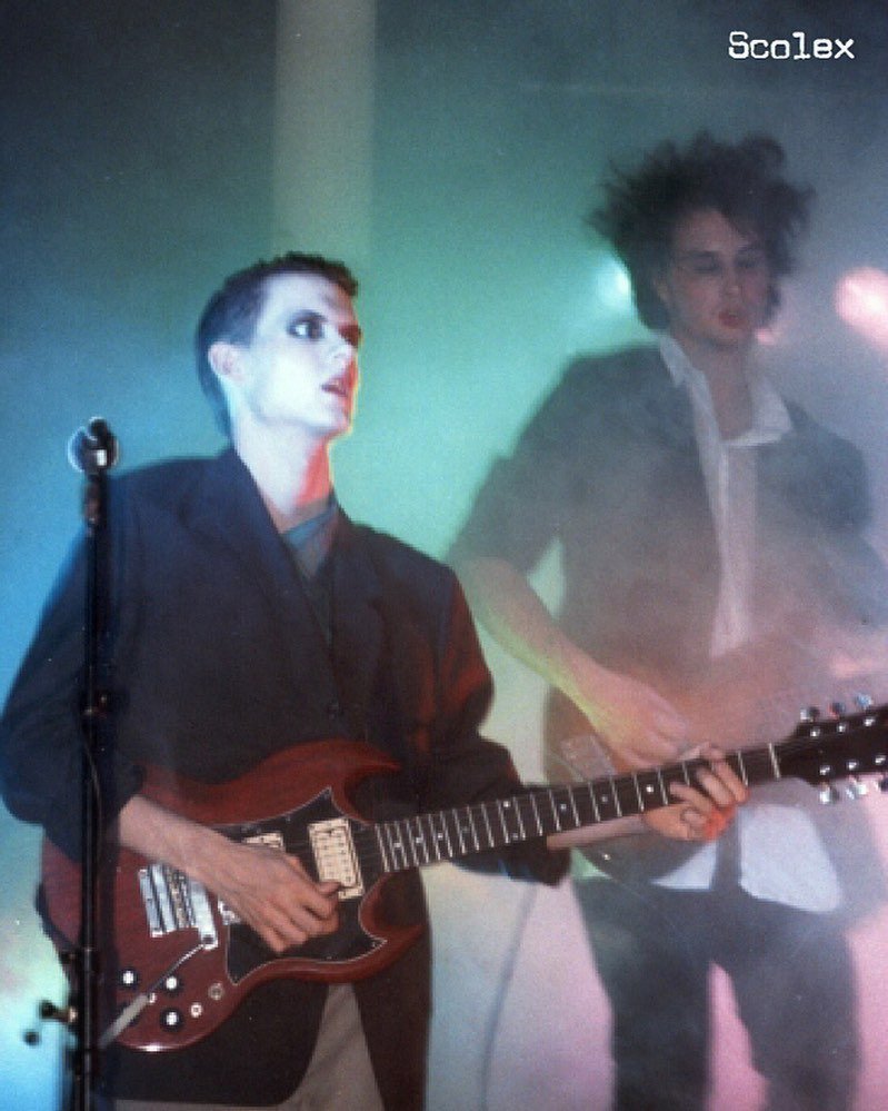 LungOvercoat's tweet photo. Photo from the "Climbing up the Hill" record release show in 1986.

Lung Overcoat - reunion show September 27, 2019 
#lungovercoat⁣ #scolexrecords⁣ #postpunk⁣ #darkwave⁣ #coldwave⁣ #newwave⁣ #80s⁣ #vinyl⁣ #sanantonio⁣ #texas #joydivision⁣ #bauhaus⁣ #goth⁣ #austin https://t.co/KjjSGolj4V