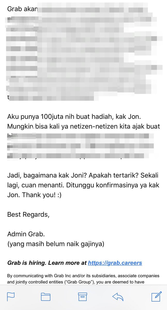 jonathanend's tweet photo. YANG MAU MIMIN GRAB BAGI-BAGI HADIAH 100 JUTA BUAT NETIZEN SEMUA, AYO RETWEET! 🤣🤣🤣 https://t.co/uNmiv9DQpA