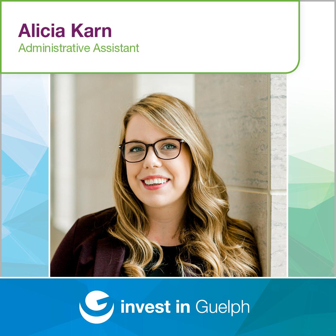 InvestInGuelph's tweet photo. #StaffSpotlight - Alicia provides support to our managers and employees, assisting in daily office needs and managing our department’s general administrative activities. She welcomes our guests and is always ready and willing to respond to all inquiries! #BuildingPartnerships https://t.co/8k2b5JBJwU