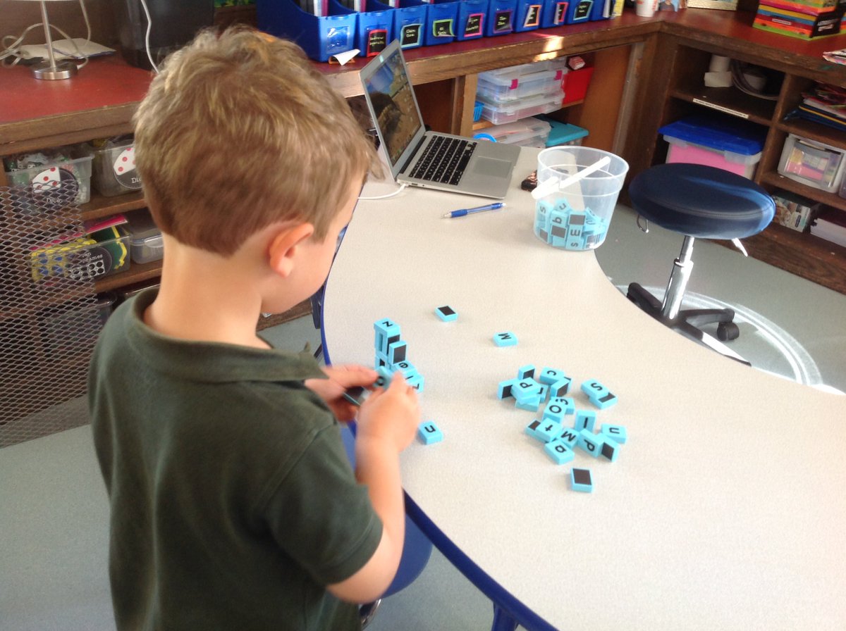 We are exploring magnetic letters.