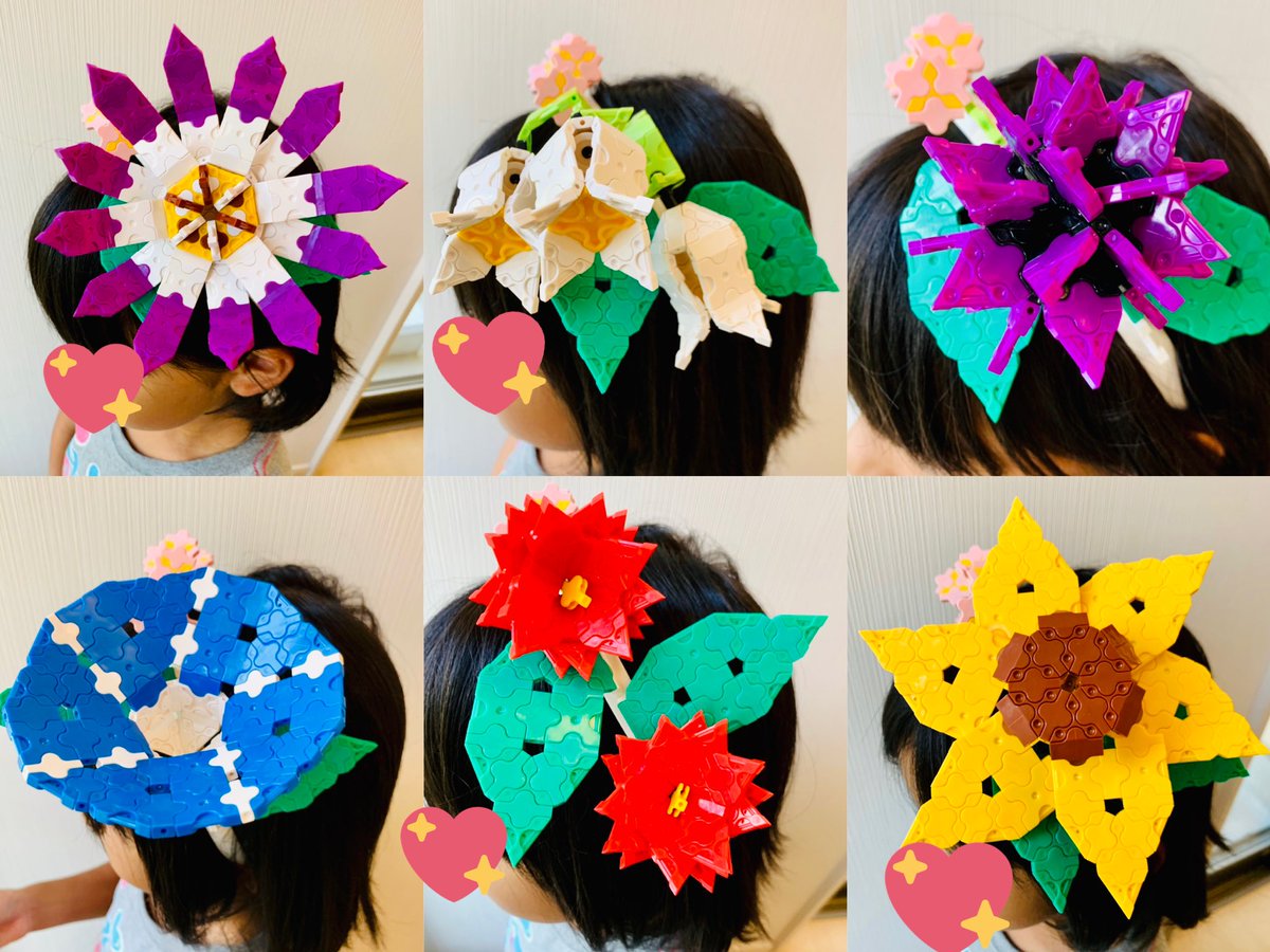 트위터의 ハイジ Smap 再結成願かけ中 님 お花をたくさん作ってカチューシャにしました 女の子ならきっと喜ぶはず 統一感だすために 葉っぱは全部同じものを使い 右サイドには同じ小さなピンクの花を散りばめてるあたりは見えないこだわりポイントでした 撮影