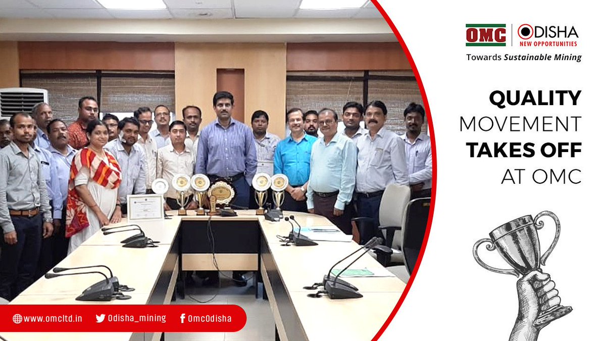 odisha_mining's tweet image. Inspiring the young achievers to scale new heights in quality management across all Mines, Vineel Krishna, MD congratulates &amp;amp; felicitates all the QC Champions &amp;amp; their members in recognition of their success in CCQC-2019 in an inter-Corporate QC competition. #QualityCircle