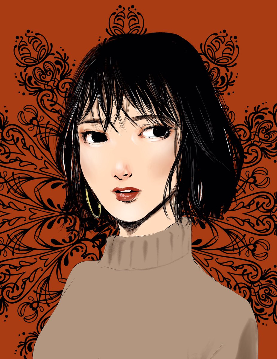 赤いリップつけてみたいよねーと思いながらモデルさん描いてたよ 綺麗なお母さんにな そわか息子3yのイラスト