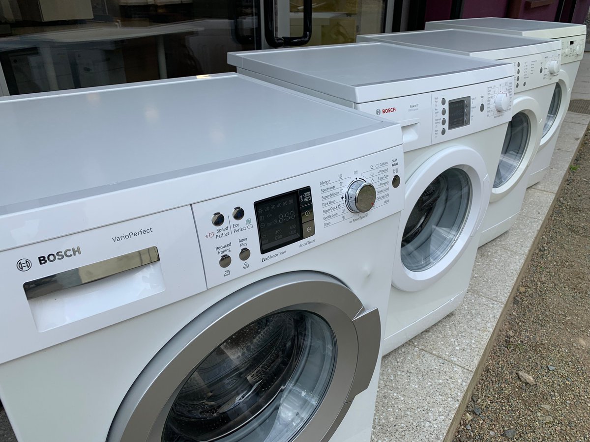 probablyhaveit's tweet image. Need a #washingmachine? With over 20 modern #refurbished machines on display from 6-10kg by leading brands such as #Bosch, #Miele, #Samsung &amp;amp; #Hotpoint we are sure to have a reliable solution for you at a fraction of the cost of buying new. #WhiteGoods #Cookstown #NorthernIreland