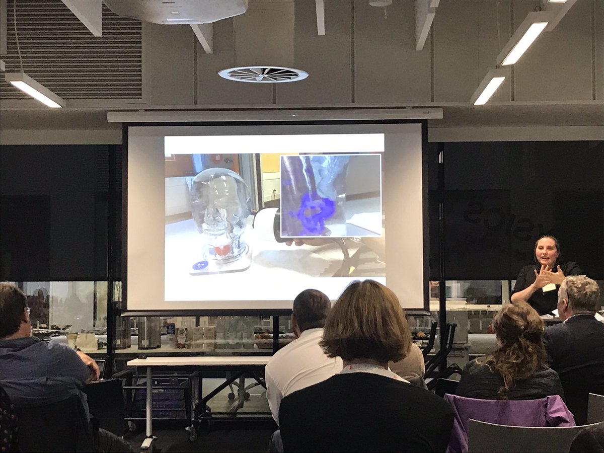 STFC_CDN's tweet photo. Sarah Bugby outlines the interdisciplinary development of a gamma camera probe enabling live gamma imaging of the thyroid #CDNLaunch https://t.co/LYUzowChQ0