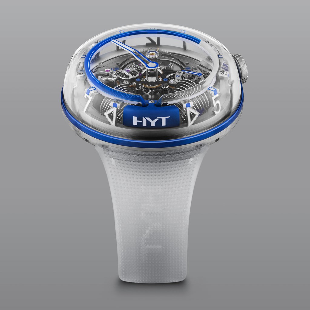 HYTWatches's tweet photo. SCULPTURE GIVES MASS MEANING. #timeisfluid #hytwatches https://t.co/CciIiQXiix