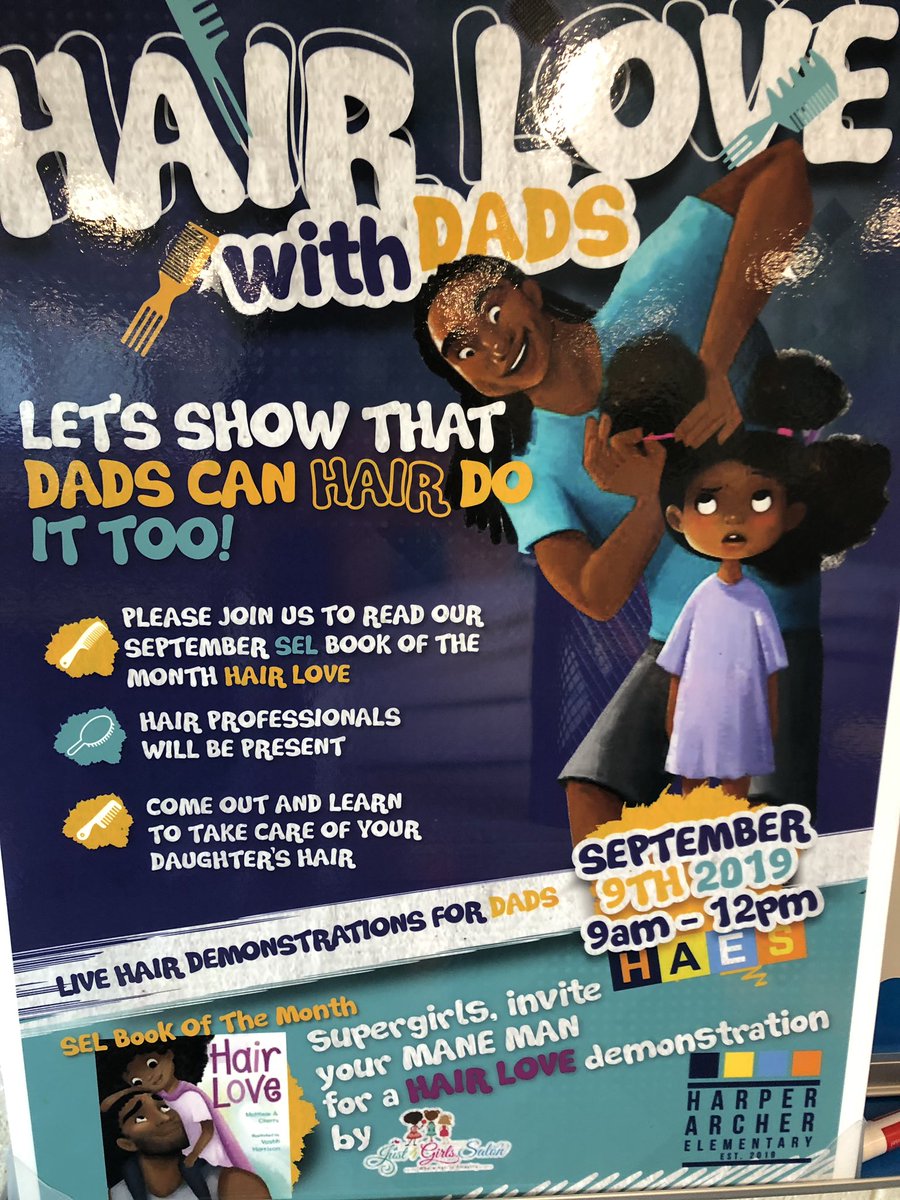 APSHAES's tweet photo. Happening Now! SEL book of the month “Hair Love” demonstration with dads! @L_Dubyou @PrinDSTaylor @DrEmilyAMassey @apsupdate @SEL_APS @Atldepsupt @BOEAPS @HAESPartners https://t.co/tfpYaZ4uDf