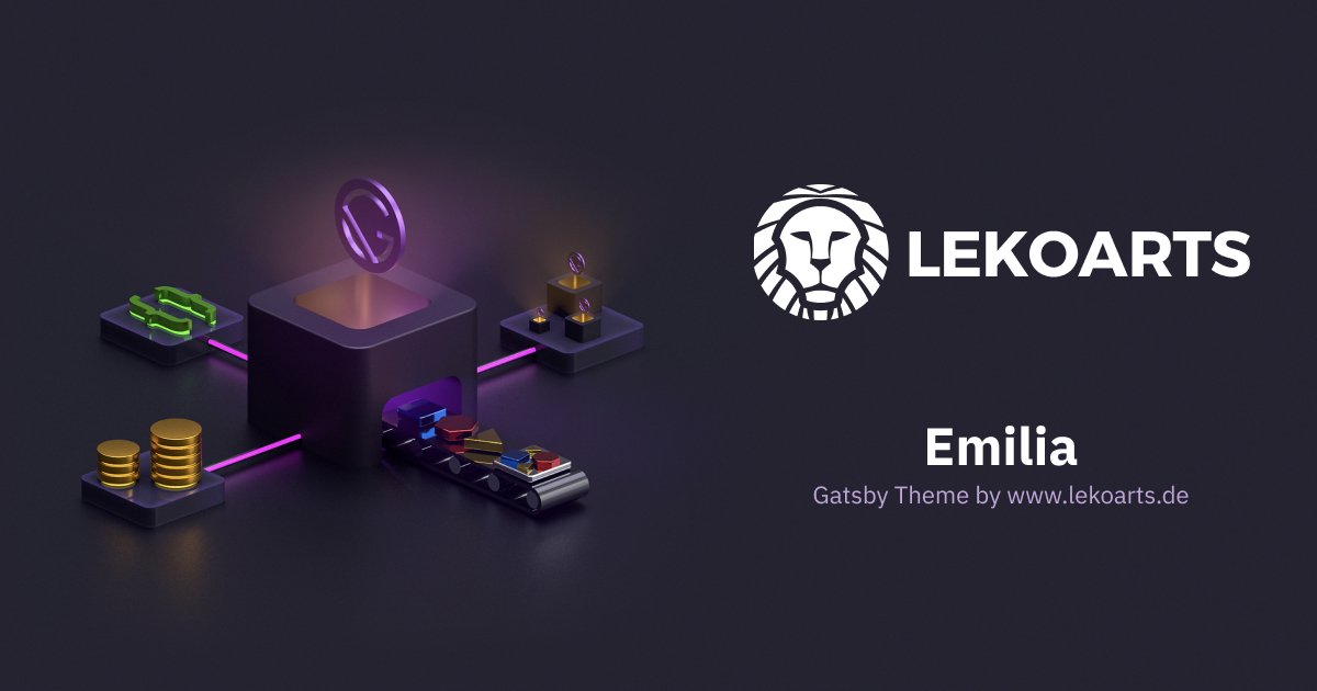 🎉 Introducing: Emilia, a beautiful new Gatsby theme to showcase your best photography 📸 

Features:

1️⃣ Open source and free

2️⃣ MDX

3️⃣ Light / Dark Mode

4️⃣ Page Transitions

5️⃣ Masonry grid

6️⃣ SEO (Sitemap, OpenGraph)

7️⃣ Offline Support

github.com/LekoArts/gatsb…