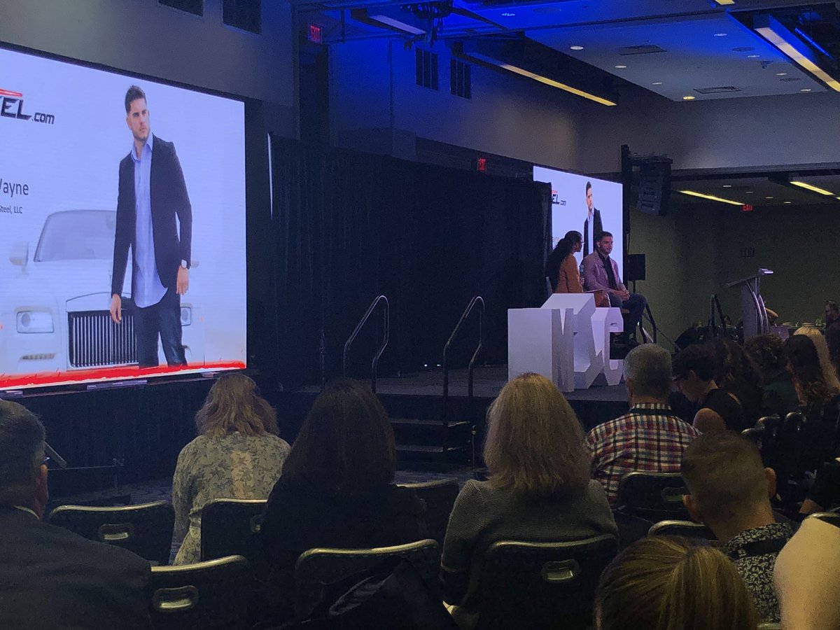 makeHERmilspo's tweet image. Our very own #milspouse influencer Lakesha Cole of  @mommyretailing and co-founder of #makeHER is on the stage here at #MICDC interviewing  @ColinWayne1 CEO of Red Line Steel #military #Entrepreneur