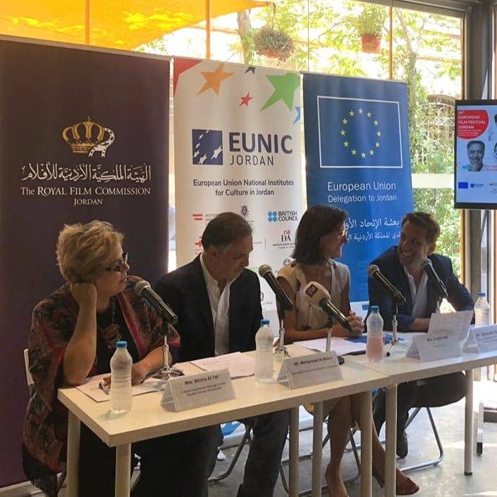 EUFilmfestJO's tweet photo. A press conference was held today for launching the 31st edition of The European Film Festival at the Royal Film Commission announcing the activities and the films that will be screened from 12th till 22nd of September.
#eufilmfestjo #eunic_jo https://t.co/NkohwF4Wc5 https://t.co/iBps9fjBfl