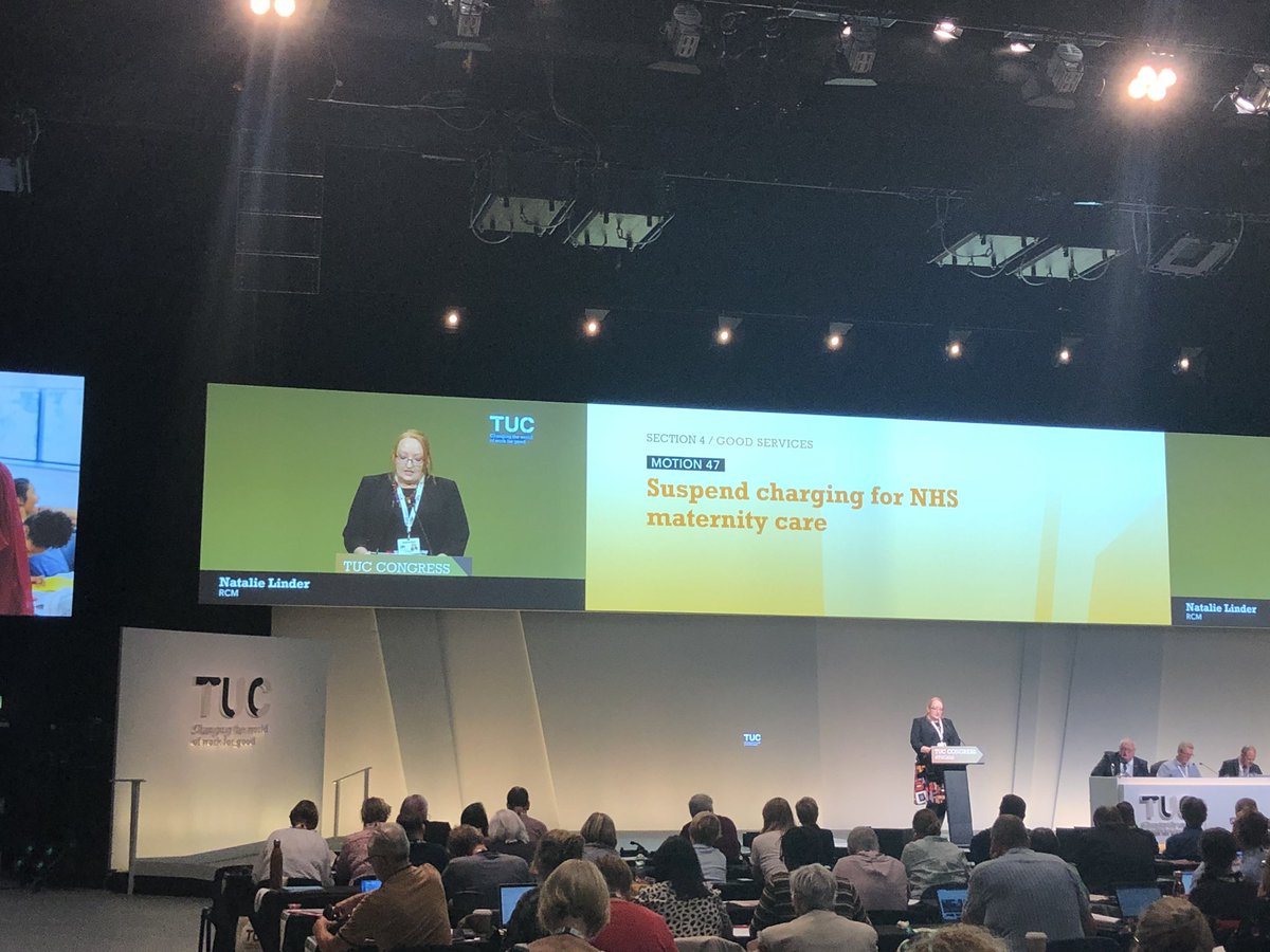 Midwives care for women they do not want to erode the trust they build by acting as border guards  @MaternityAction unanimous support for @MidwivesRCM motion suspend charging for maternity care #TUC19 @NHSmidwife