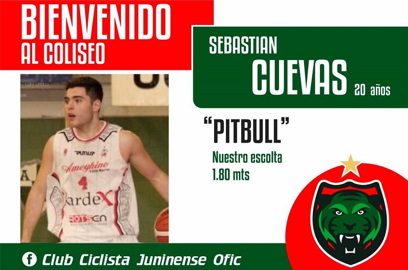 🏀 #LaLigaArgentina 
📰⛹️‍♂️ <a href="/CiclistaOf/">Ciclista Juninense</a> anunció la contratación de Sebastián Cuevas 👉 bit.ly/2kqZPSQ